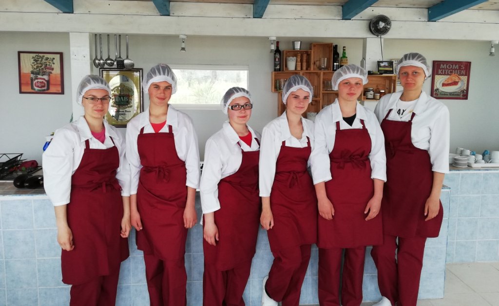 Virėjo specialybės mokiniai baigė darbinę praktiką Italijoje